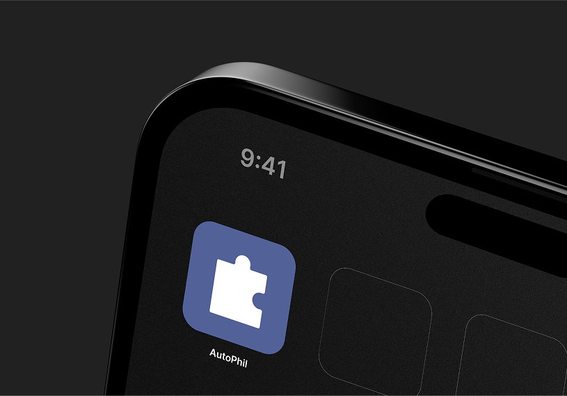 App icon mockup for AutoPhil