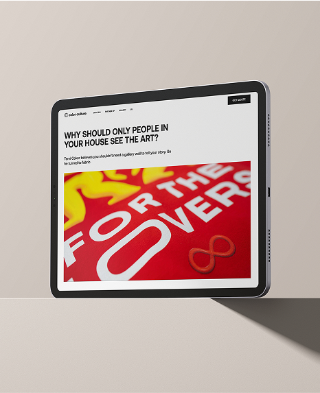 Case Study page of Color Culture's website.