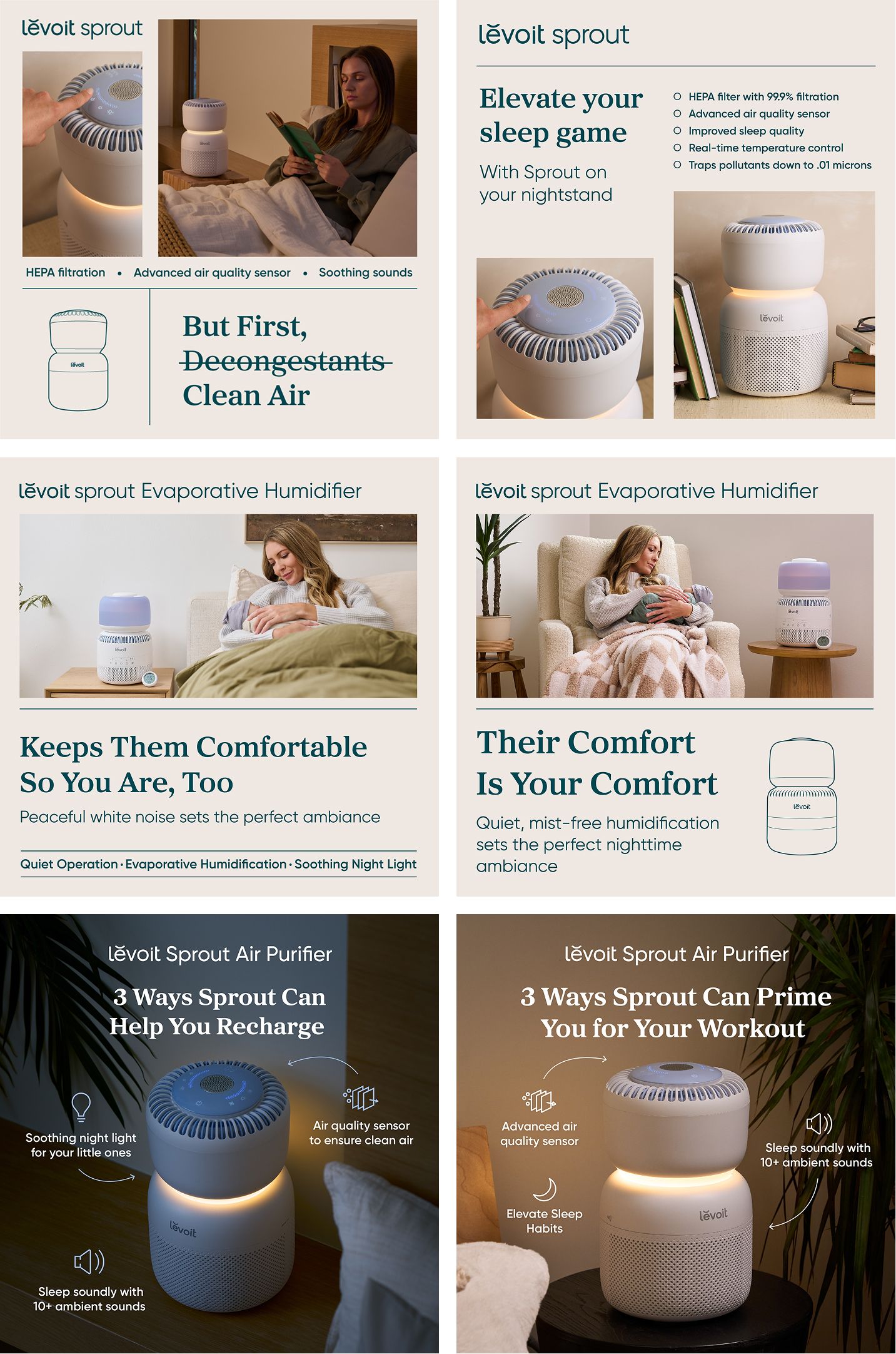 Sprout Meta ads grid.