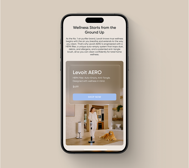 AERO interactive mockup.