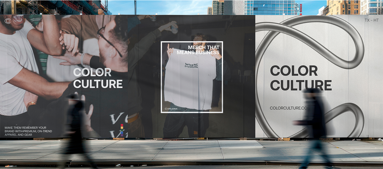 A poster mockup for Color Culture.