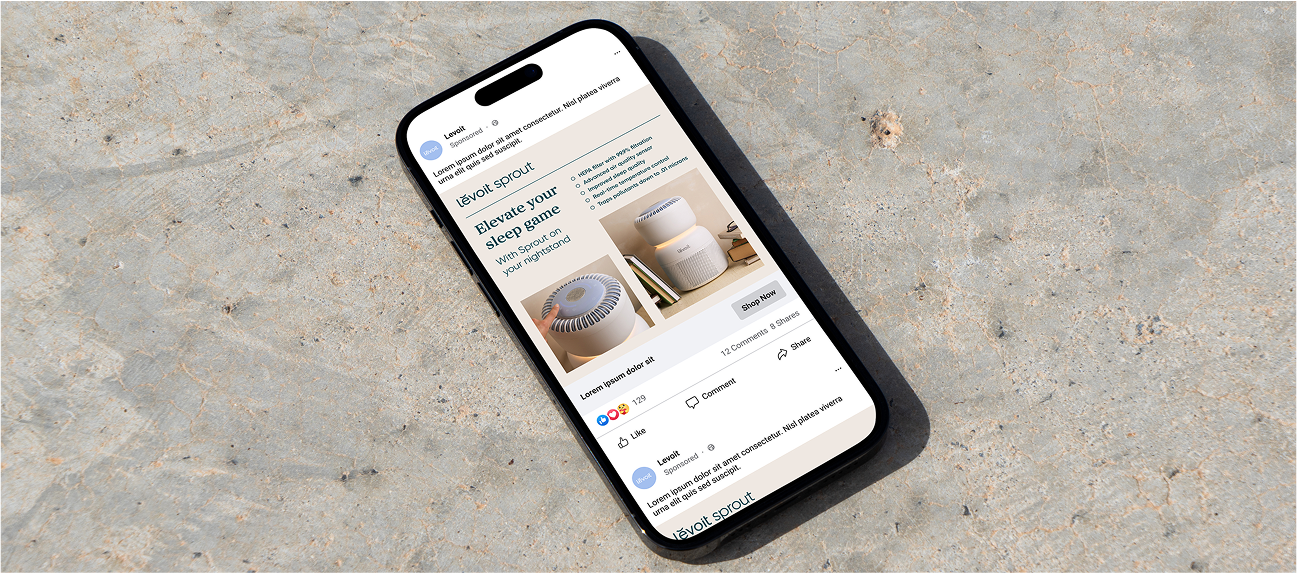 Sprout Meta ads overview.